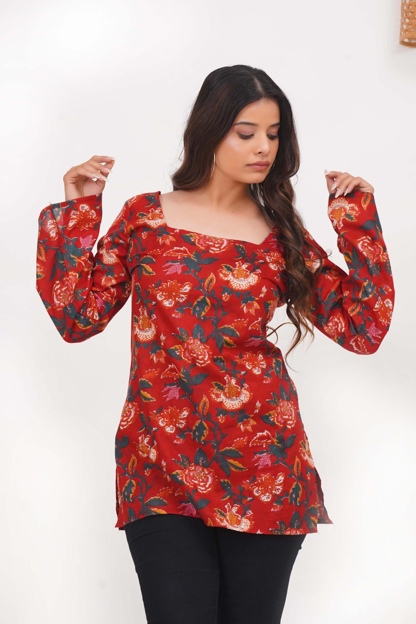 Heer Corset Back Fit Short Kurti