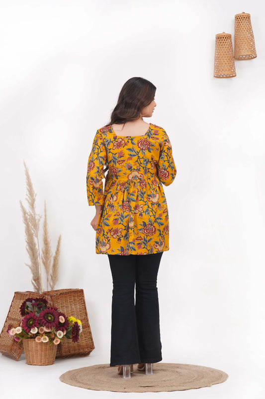 Preet Peplum Short Kurti