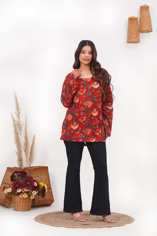 Heer Corset Back Fit Short Kurti