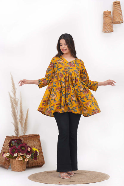 Preet Peplum Short Kurti