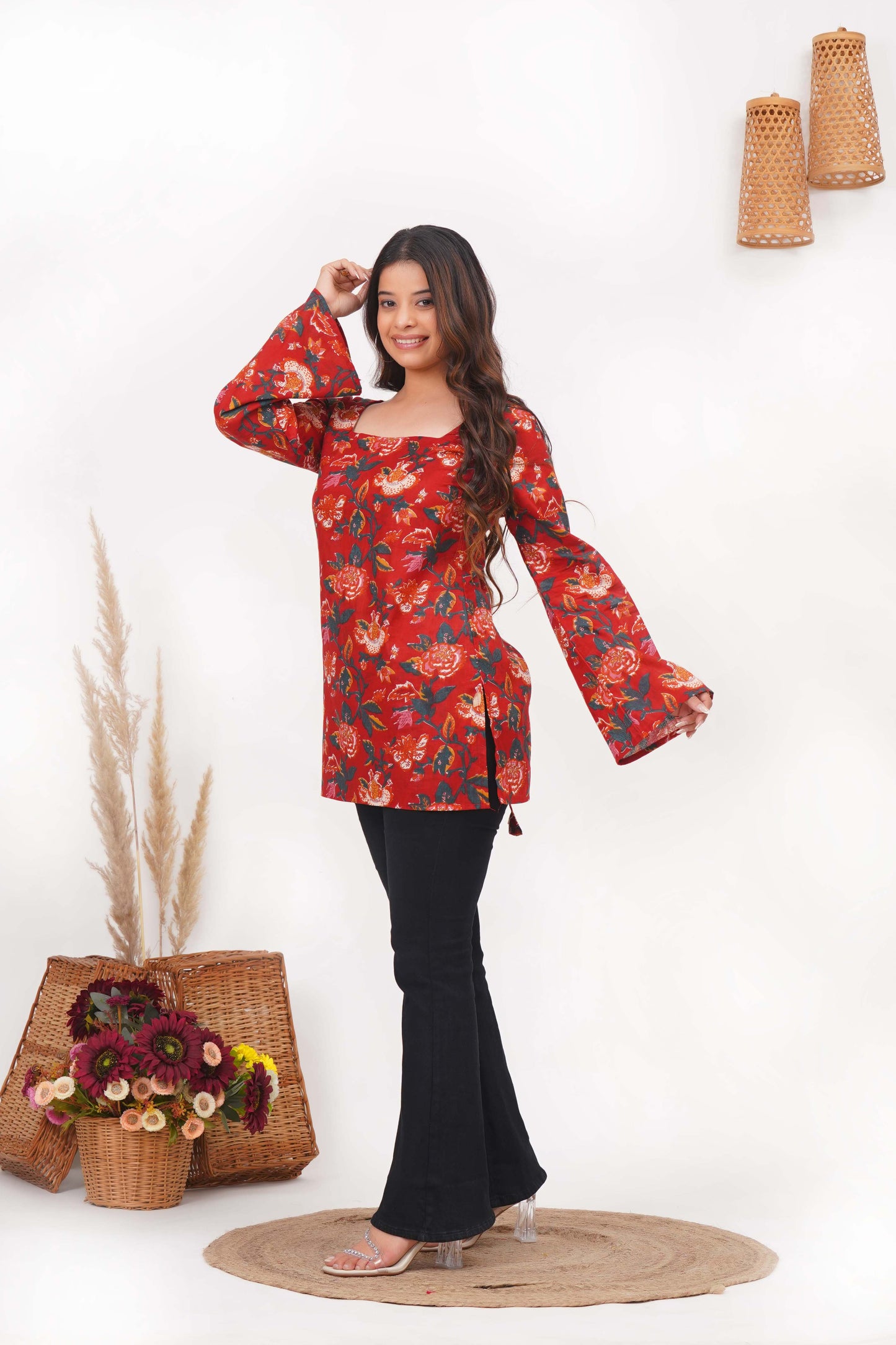 Heer Corset Back Fit Short Kurti