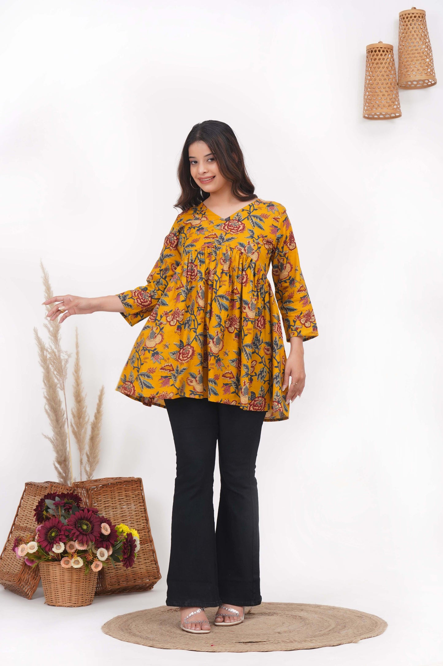 Preet Peplum Short Kurti