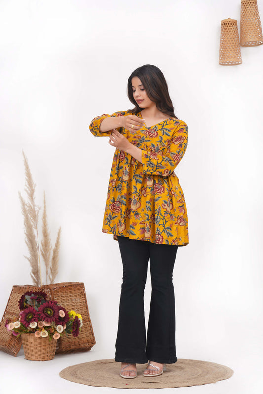 Preet Peplum Short Kurti