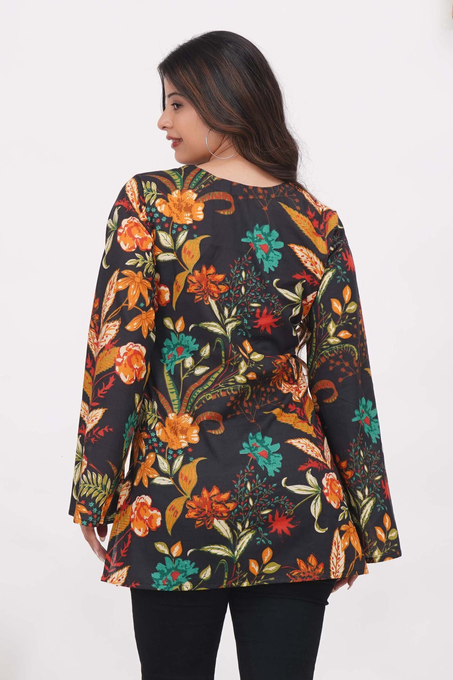 Nargis Bell Sleeves Short Kurti